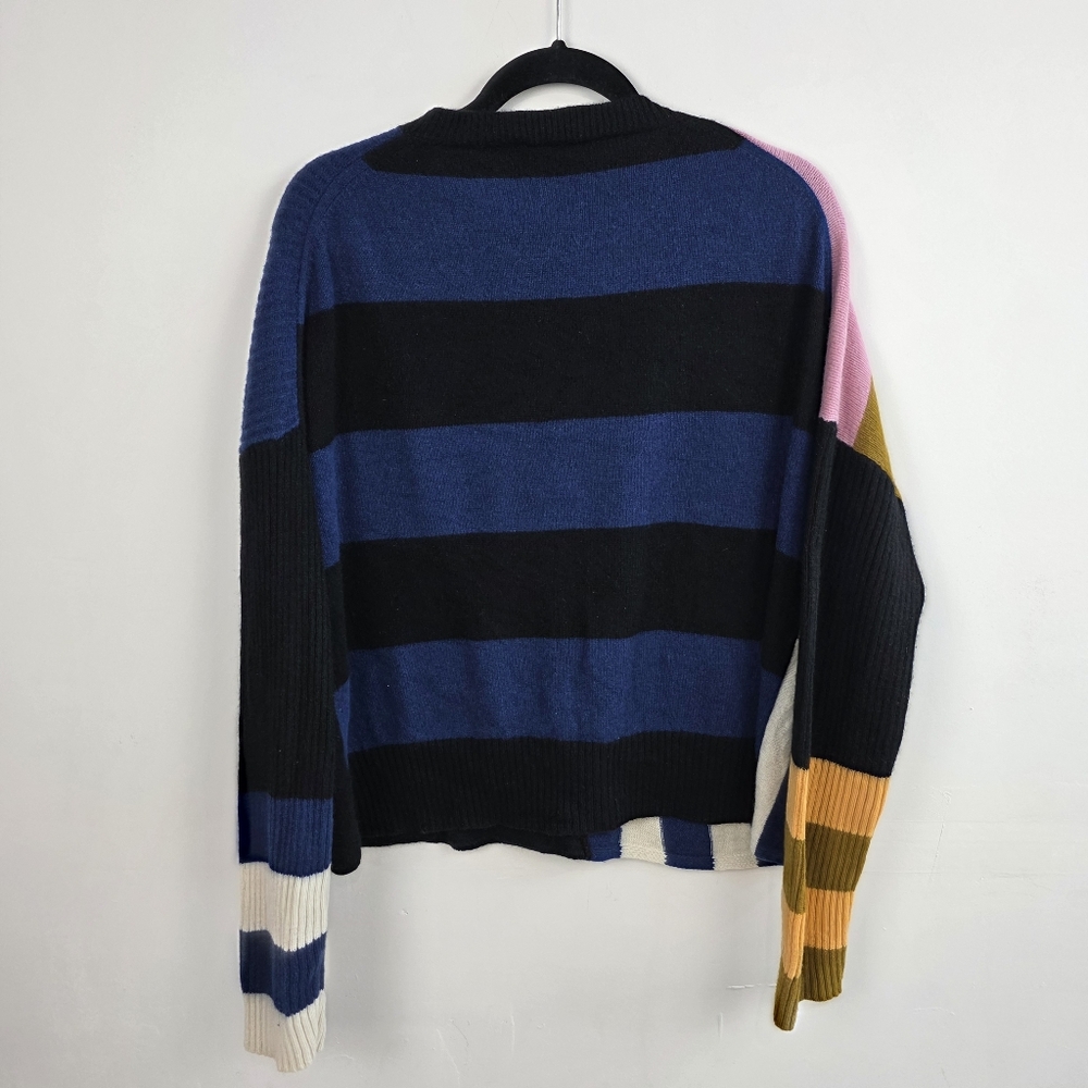 Everlane Multicolor Patchwork Sweater, Size M - image 4